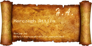 Herczegh Attila névjegykártya