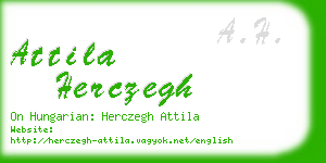 attila herczegh business card